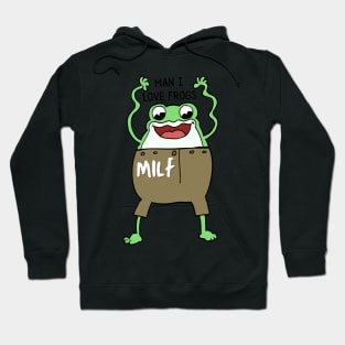 Man I Love Dancing Frogs Hoodie